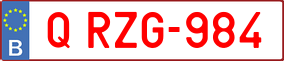 Trailer License Plate